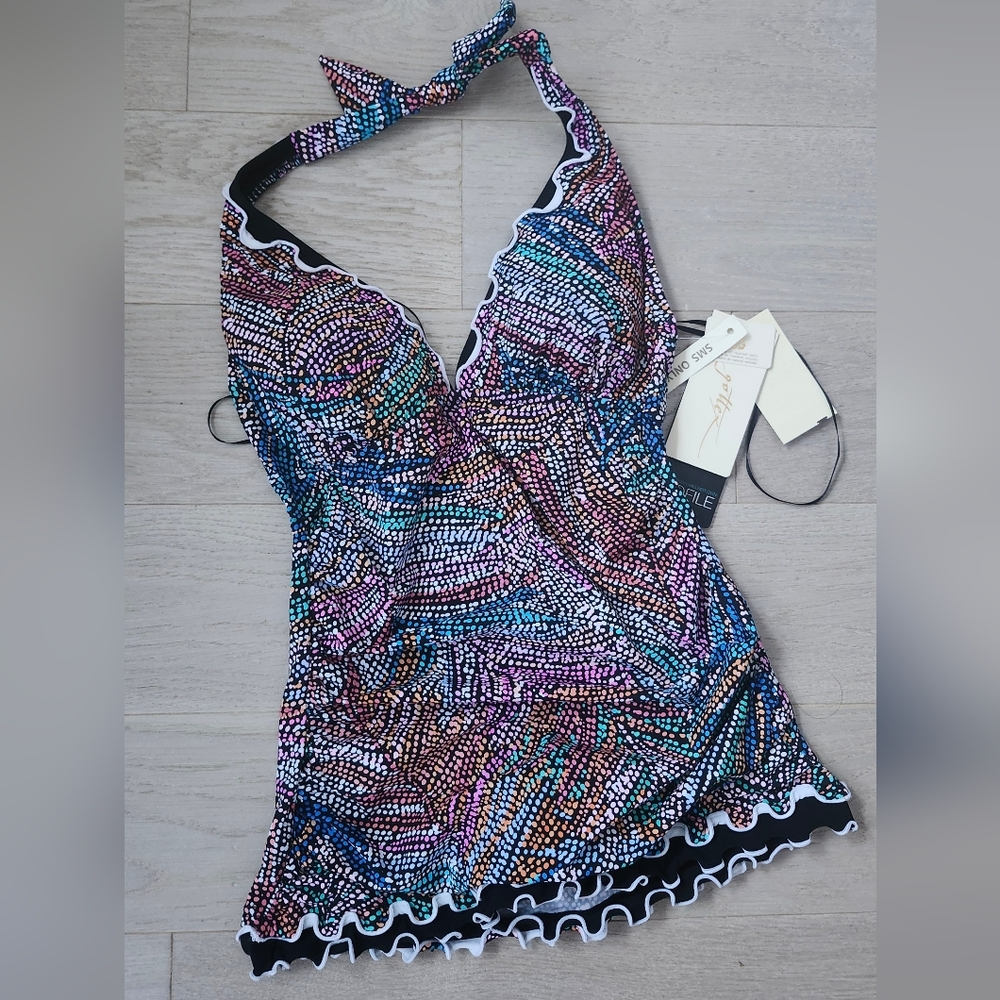 Profile By Gottex Tank Swim Top Size 6